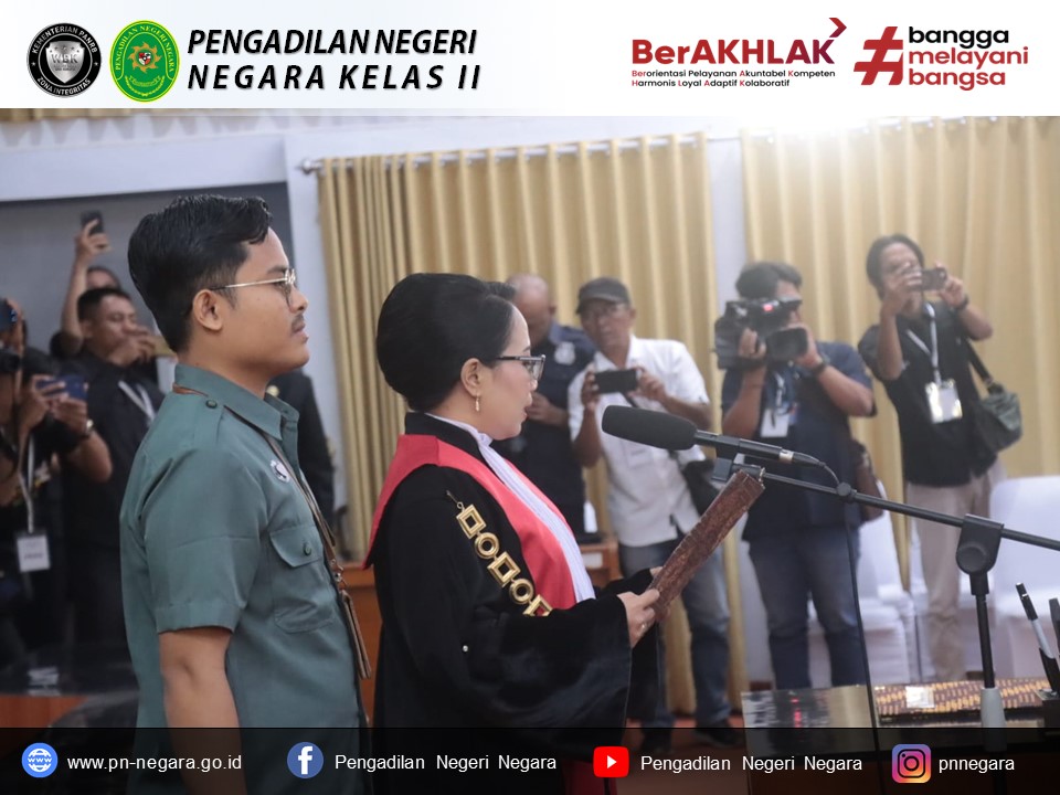 pengambilan sumpah anggota DPRD Jembrana